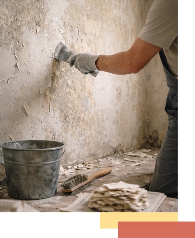 Удаление старой краски со стен в Егорьевске качественно и быстро