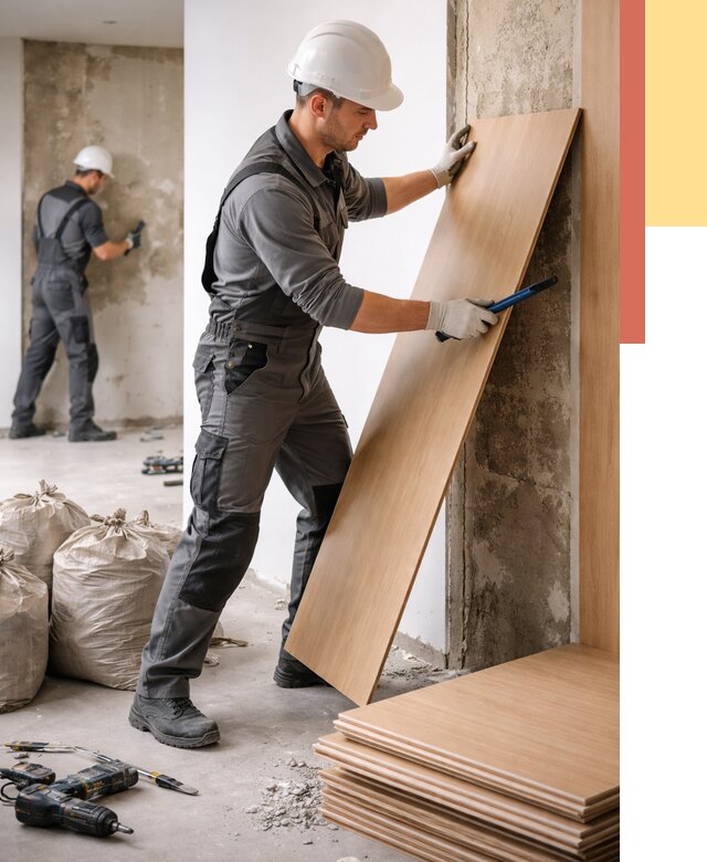 Демонтаж стеновых панелей в Егорьевске от 3544 руб. за м² быстро и недорого | ОТДЕЛОЧНИК-Грь