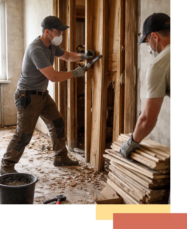 Демонтаж деревянных перегородок в Егорьевске быстро и аккуратно