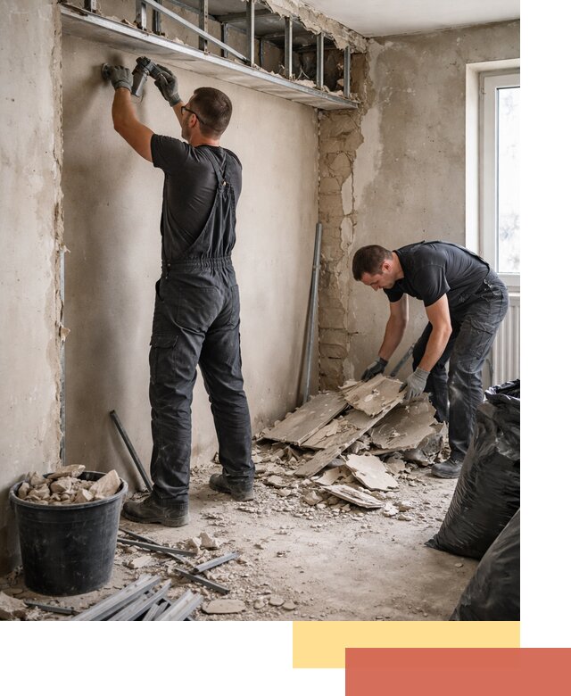 Демонтаж короба из гипсокартона в Егорьевске быстро и аккуратно