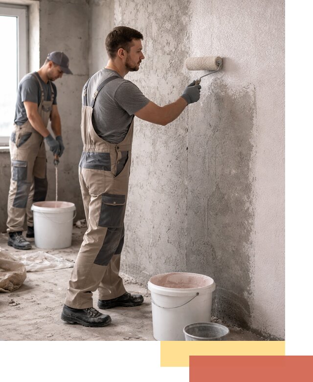 Нанесение бетоноконтакта на стены в Егорьевске для последующей отделки