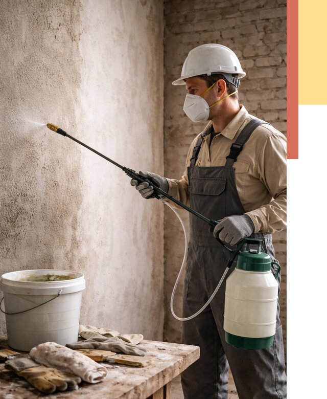 Антисептическая обработка стен в Егорьевске от 1215 руб. — быстро и недорого | ОТДЕЛОЧНИК-Грь