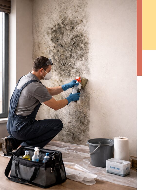Удаление плесени со стен в Егорьевске от 2177 руб. — быстро и недорого | ОТДЕЛОЧНИК-Грь