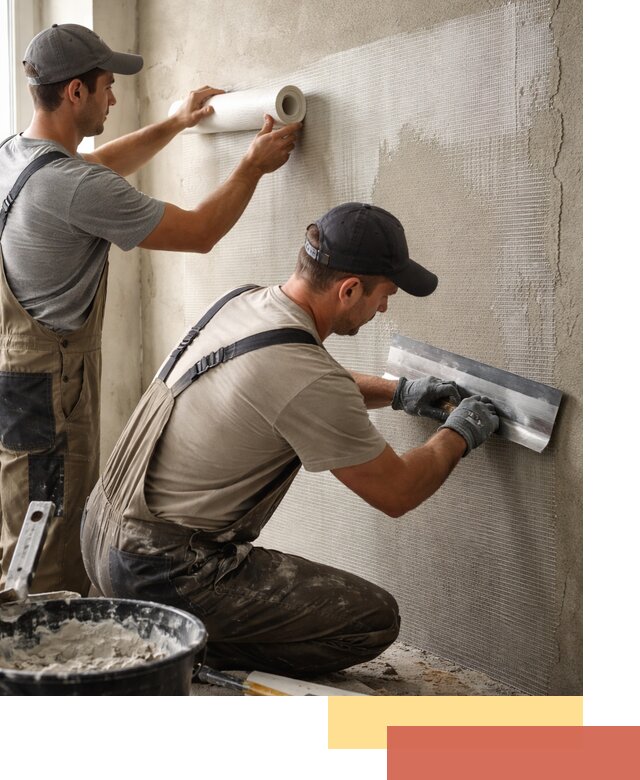 Армирование стен стеклосеткой в Егорьевске для прочной отделки