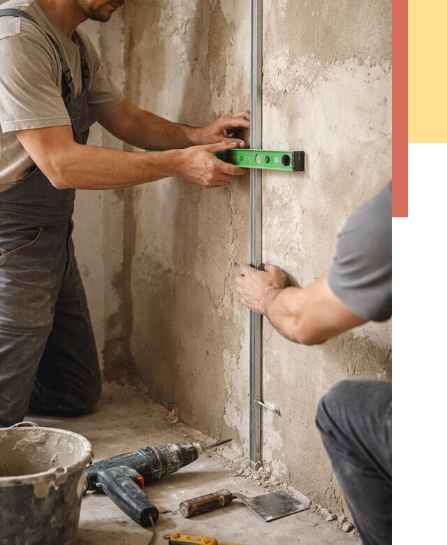 Установка штукатурных маяков в Егорьевске от 7088 руб. — быстро и недорого | ОТДЕЛОЧНИК-Грь