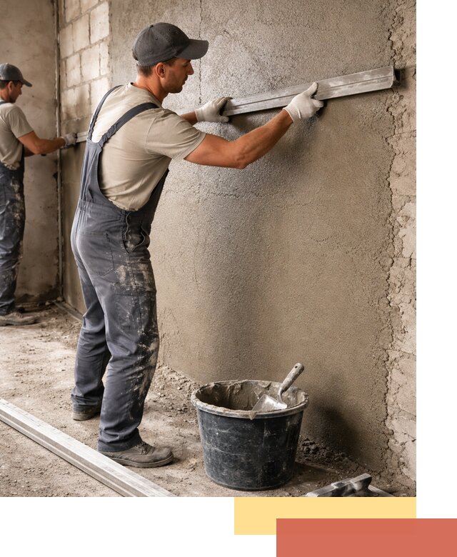 Штукатурка стен цементно-песчаная в Егорьевске профессионально