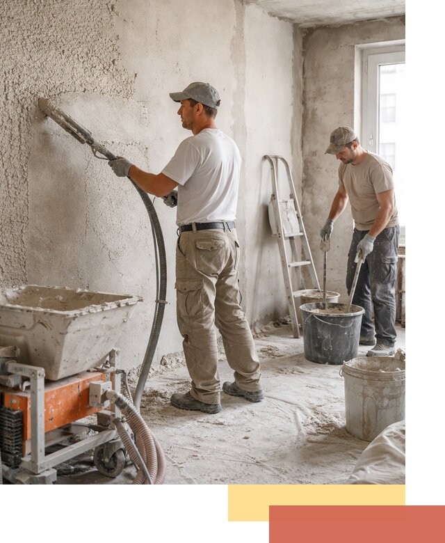 Машинная штукатурка стен в Егорьевске — быстро и качественно