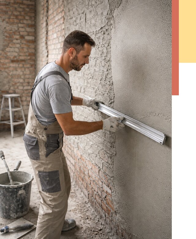 Штукатурка кирпичных стен в Егорьевске от 4557 руб/м2 — быстро и недорого | ОТДЕЛОЧНИК-Грь