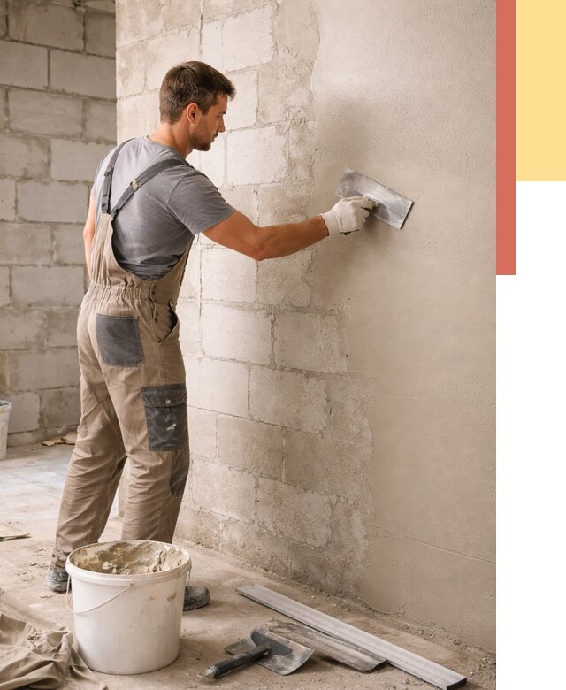 Штукатурка стен из газобетона в Егорьевске от 2126 руб./м2 — быстро и недорого | ОТДЕЛОЧНИК-Грь