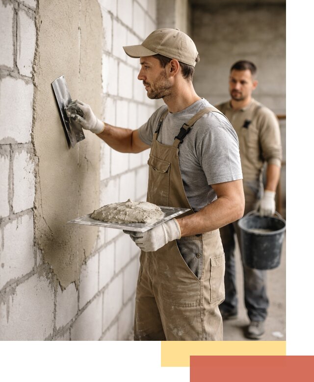 Штукатурка стен из газобетона в Егорьевске под ключ