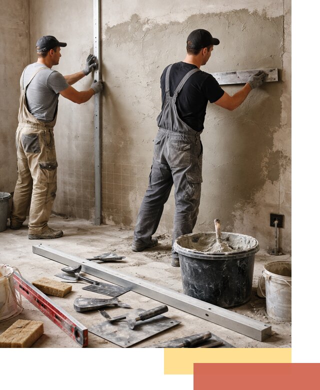 Профессиональная штукатурка стен под плитку в Егорьевске