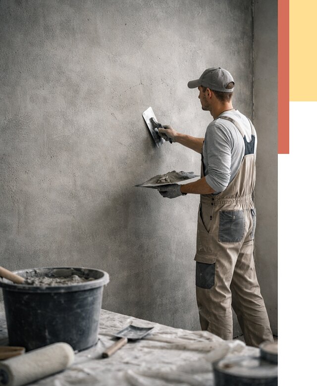 Декоративная штукатурка под бетон в Егорьевске от 2532 руб./м² — нанесение под ключ | ОТДЕЛОЧНИК-Грь