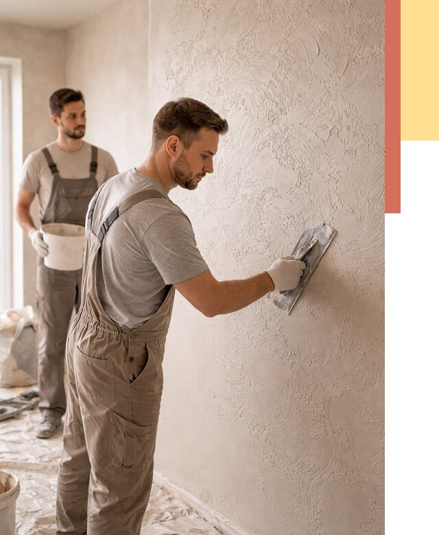 Фактурная штукатурка стен в Егорьевске от 4253 руб./м² — заказать под ключ | ОТДЕЛОЧНИК-Грь