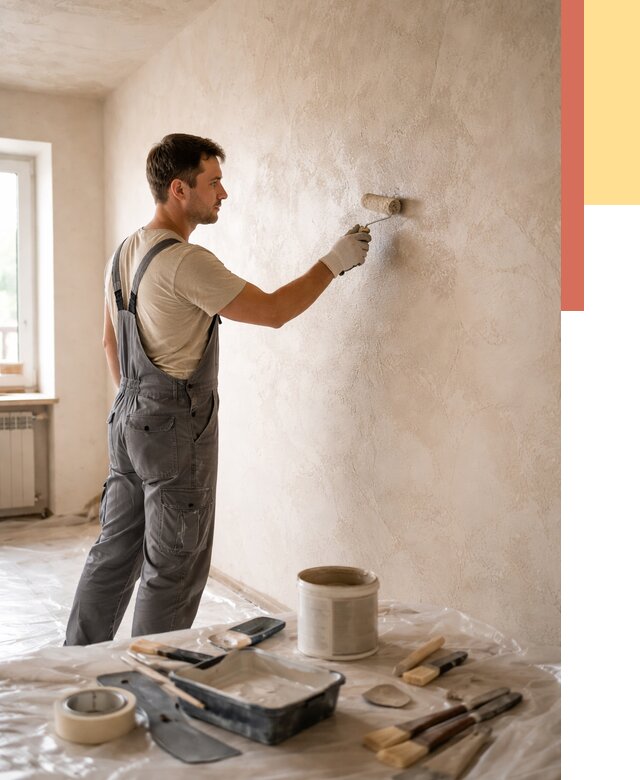 Нанесение лессирующей краски по декоративке в Егорьевске от 1772 руб. | ОТДЕЛОЧНИК-Грь