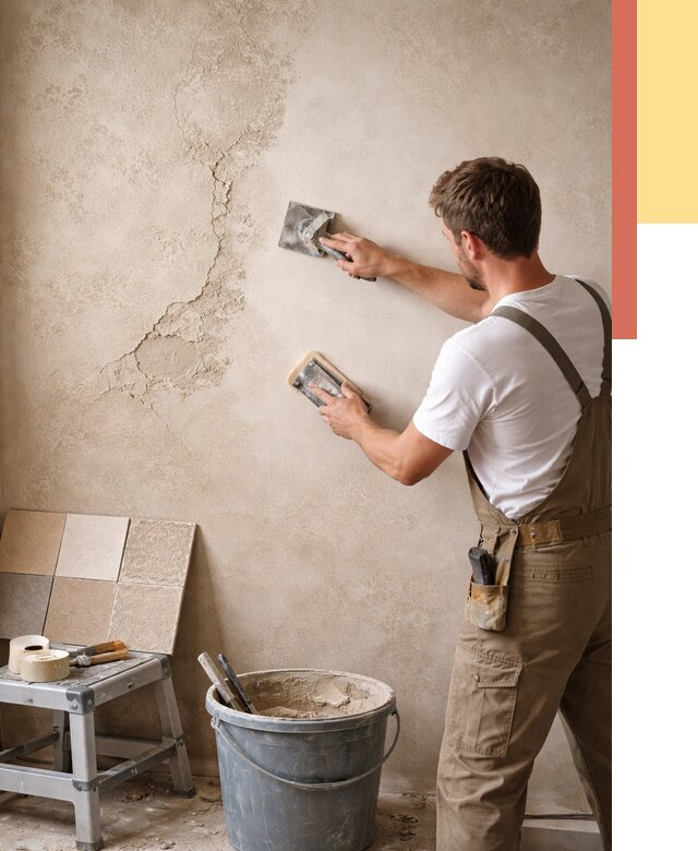 Ремонт декоративной штукатурки в Егорьевске от 4557 руб. под ключ | ОТДЕЛОЧНИК-Грь