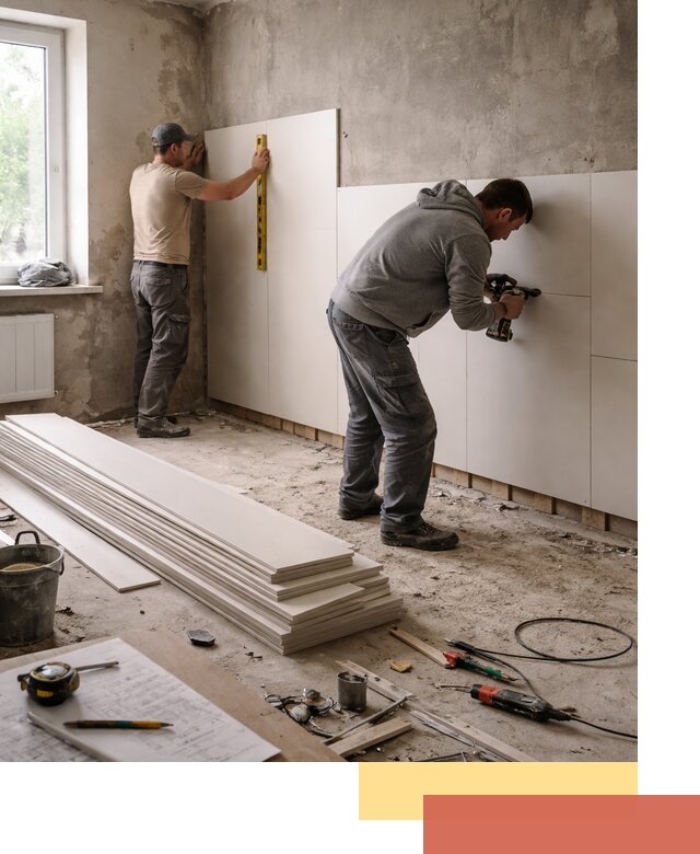 Монтаж ПВХ панелей на стены в Егорьевске качественно и быстро