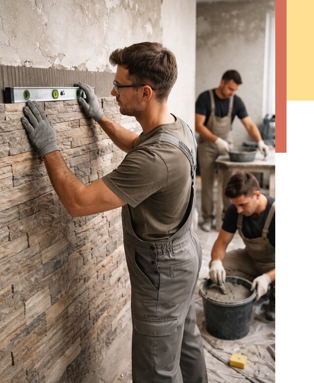 Монтаж искусственного камня в Егорьевске от 4557 руб. под ключ | ОТДЕЛОЧНИК-Грь