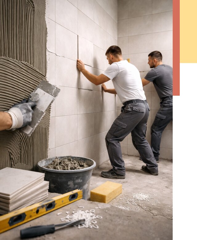 Укладка плитки на стены в Егорьевске от 861 руб. — качественно и недорого | ОТДЕЛОЧНИК-Грь