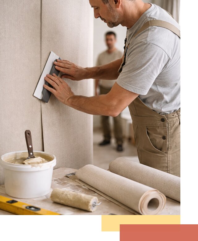 Поклейка текстильных обоев в Егорьевске профессионально и аккуратно