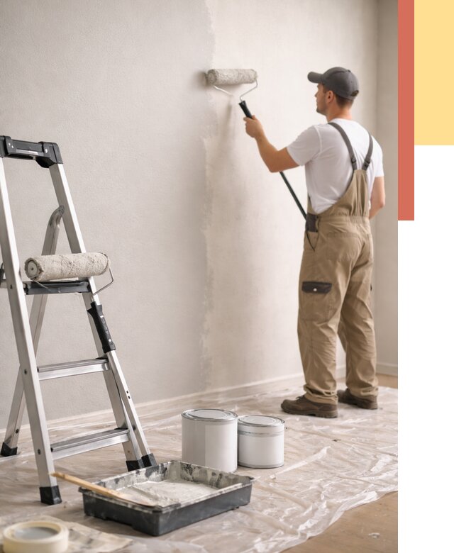 Покраска стен латексной краской в Егорьевске от 4557 руб. за м2 | ОТДЕЛОЧНИК-Грь