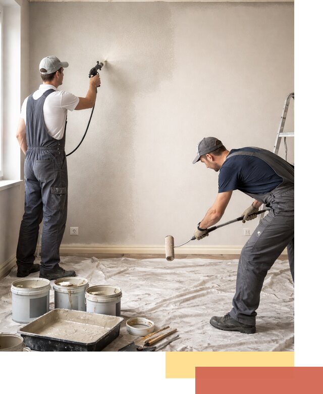 Покраска стен моющейся краской и защита поверхностей в Егорьевске