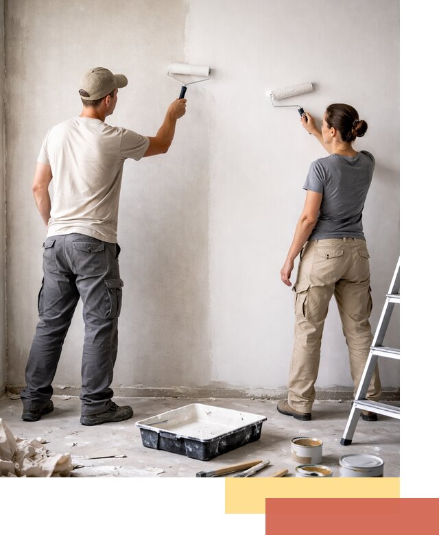 Окраска стен по стеклохолсту в Егорьевске качественно и долговечно