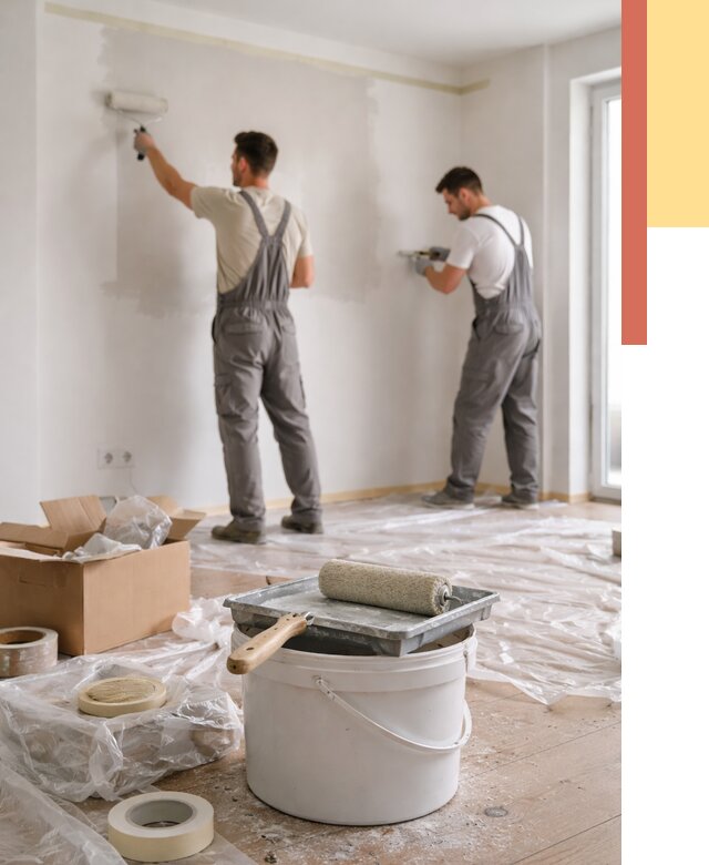 Покраска стен в квартире в Егорьевске от 2532 руб/м2 — быстро и недорого | ОТДЕЛОЧНИК-Грь