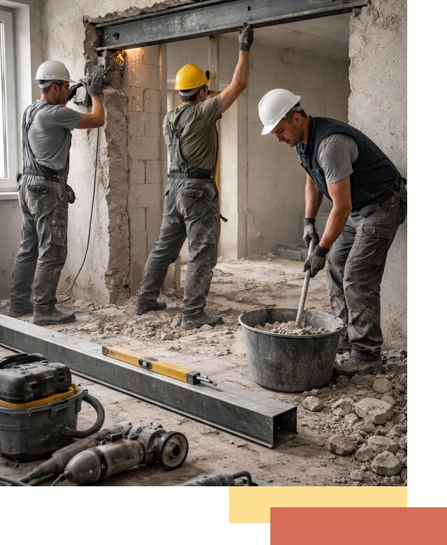 Создание проемов в стенах и несущих конструкциях в Егорьевске