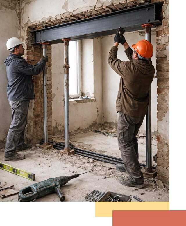 Усиление проема в стене в Егорьевске для расширения и безопасности