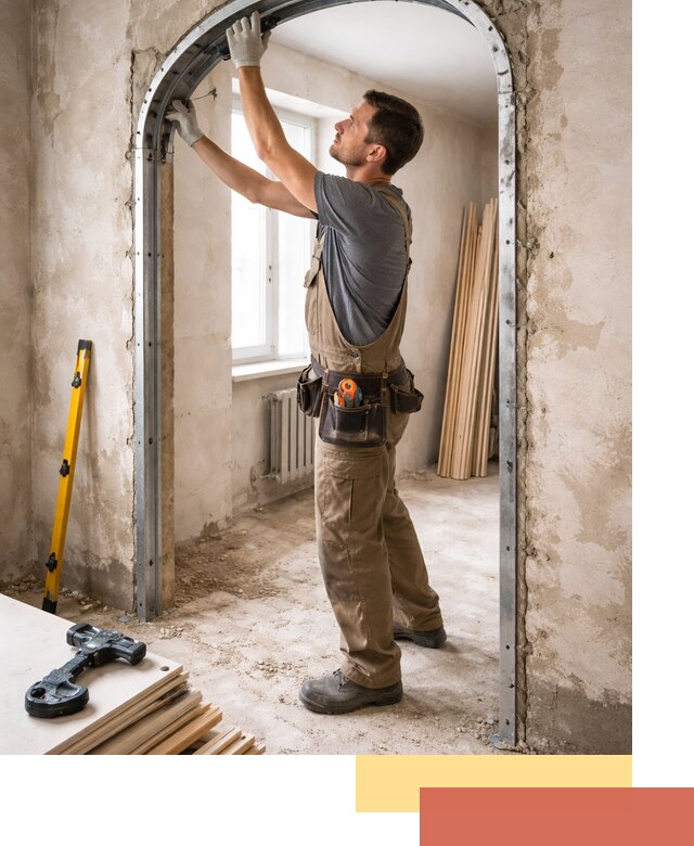 Устройство арочного проема в Егорьевске под ключ