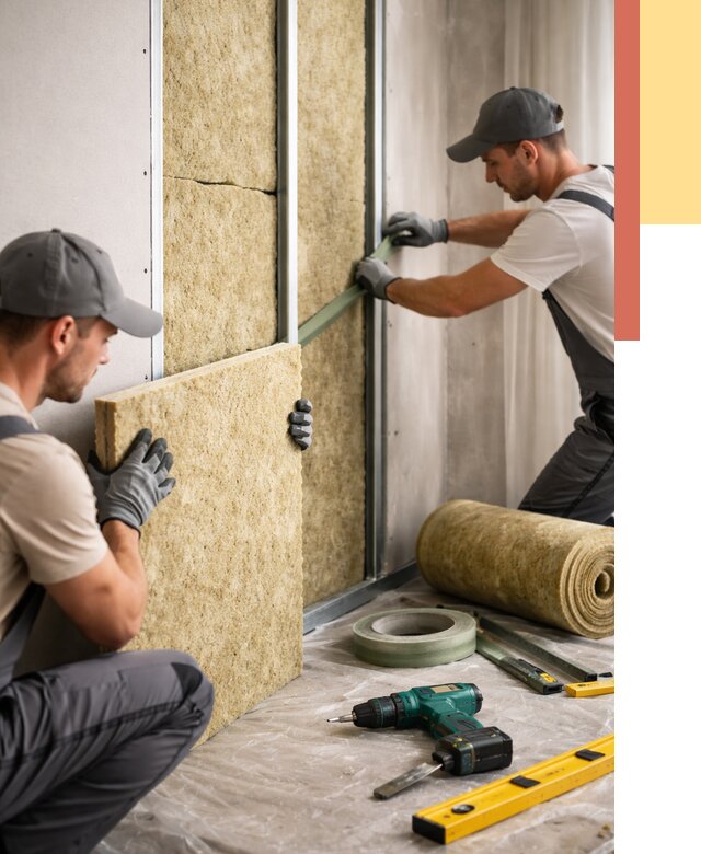 Шумоизоляция стен в Егорьевске под ключ от 1873 руб. | ОТДЕЛОЧНИК-Грь