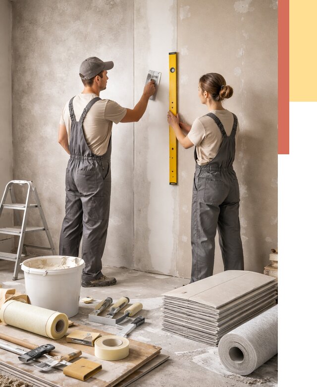 Отделка стен в Егорьевске от 1519 руб/м² — недорого, быстро, под ключ | ОТДЕЛОЧНИК-Грь