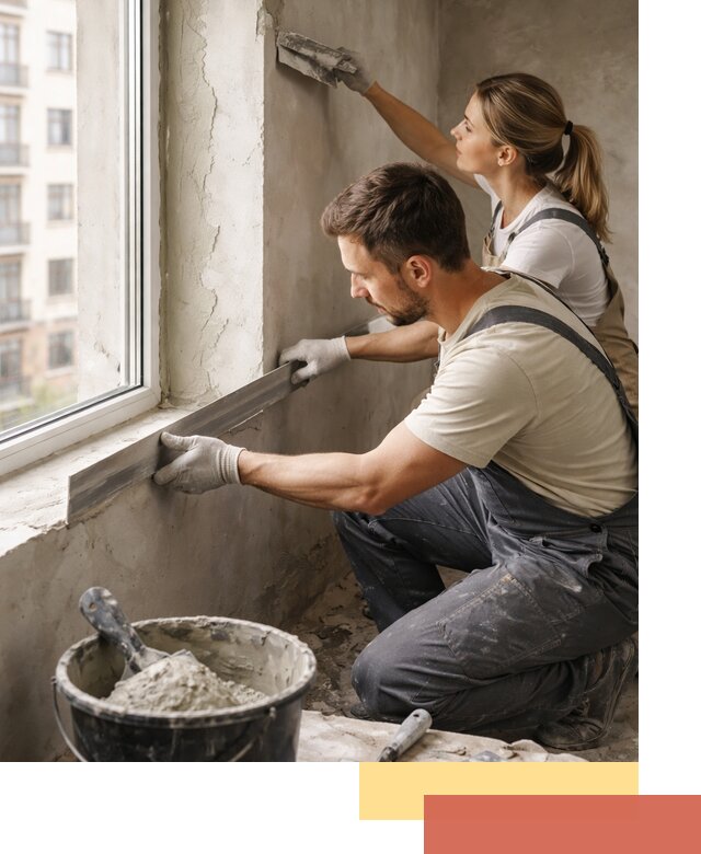 Штукатурка откосов дверей и окон профессионально в Егорьевске