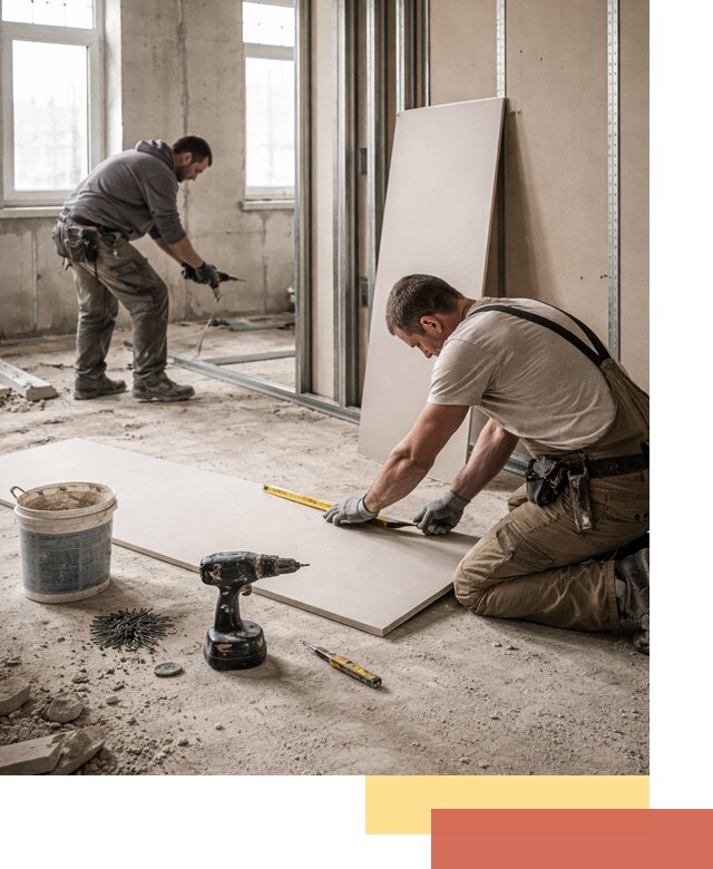 Кладка перегородок из ПГП под ключ в Егорьевске