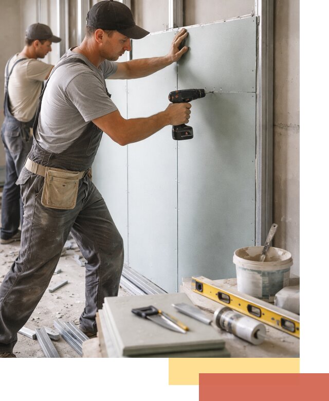 Кладка влагостойких перегородок ПГП в Егорьевске