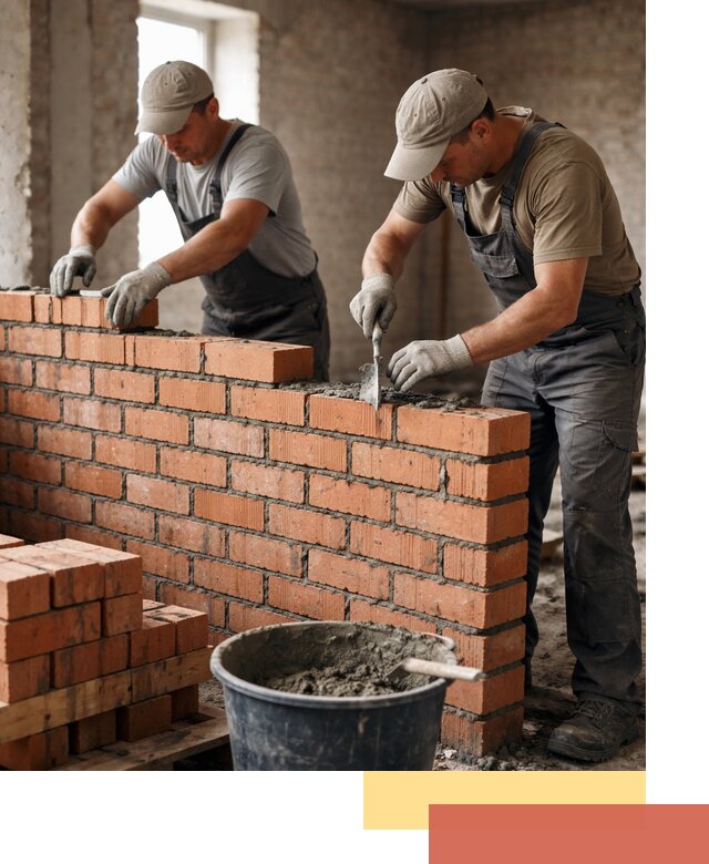 Кладка кирпичных перегородок под ключ в Егорьевске