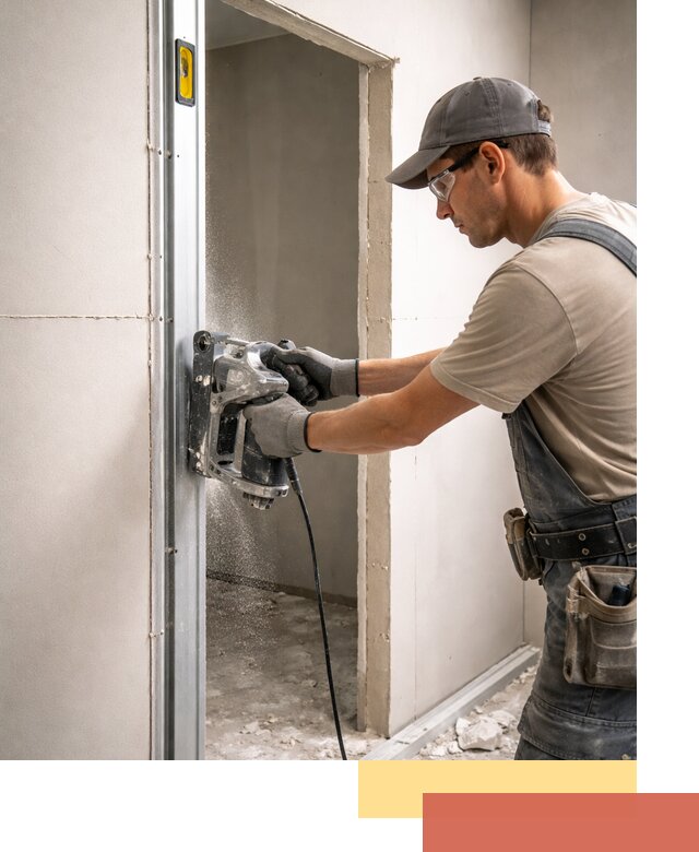 Устройство дверного проема в перегородке в Егорьевске