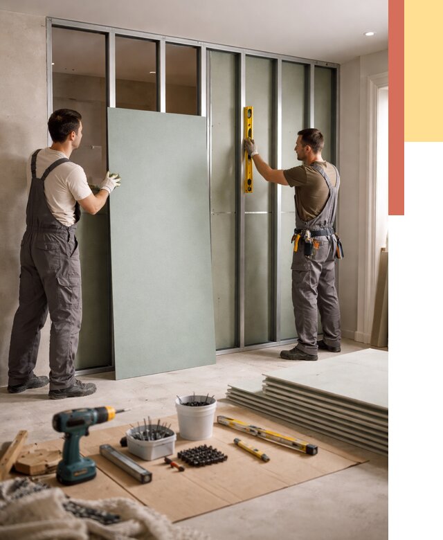 Перегородка из влагостойкого гипсокартона в Егорьевске от 4860 руб. — монтаж под ключ | ОТДЕЛОЧНИК-Грь