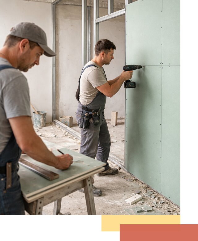 Перегородки из влагостойкого гипсокартона под ключ в Егорьевске