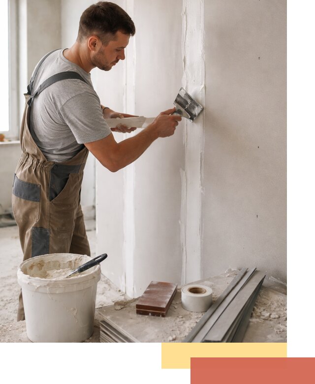 Шпаклевка перегородок из гипсокартона в Егорьевске качественно и быстро