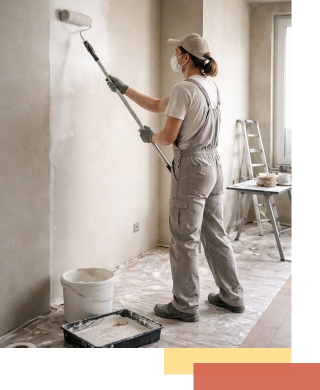 Покраска перегородок из гипсокартона в Егорьевске качественно и недорого