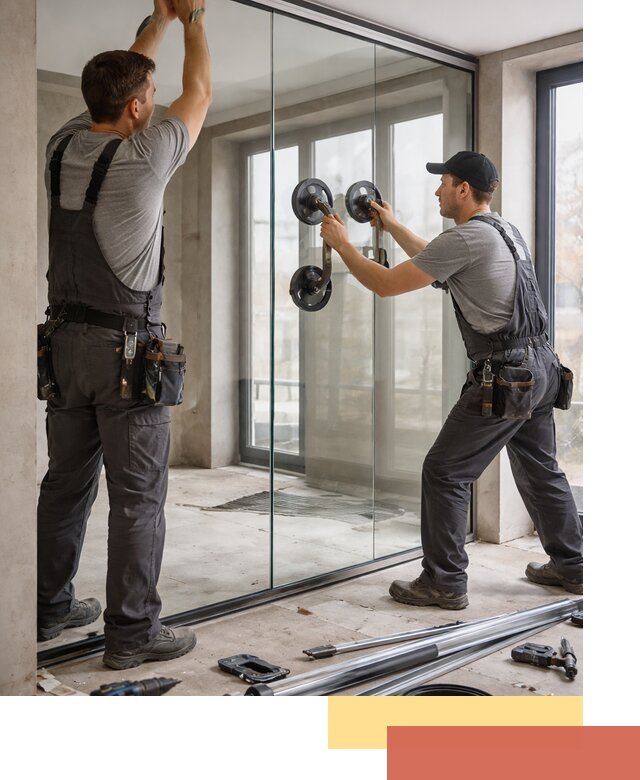 Цельностеклянные перегородки под ключ в Егорьевске