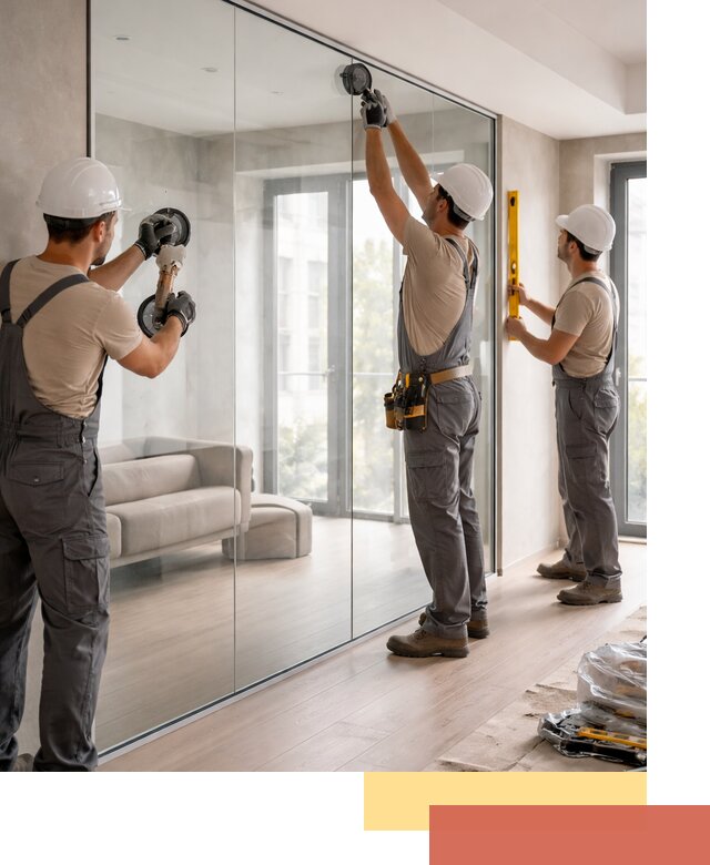 Перегородки из закаленного стекла в Егорьевске для офисов и квартир