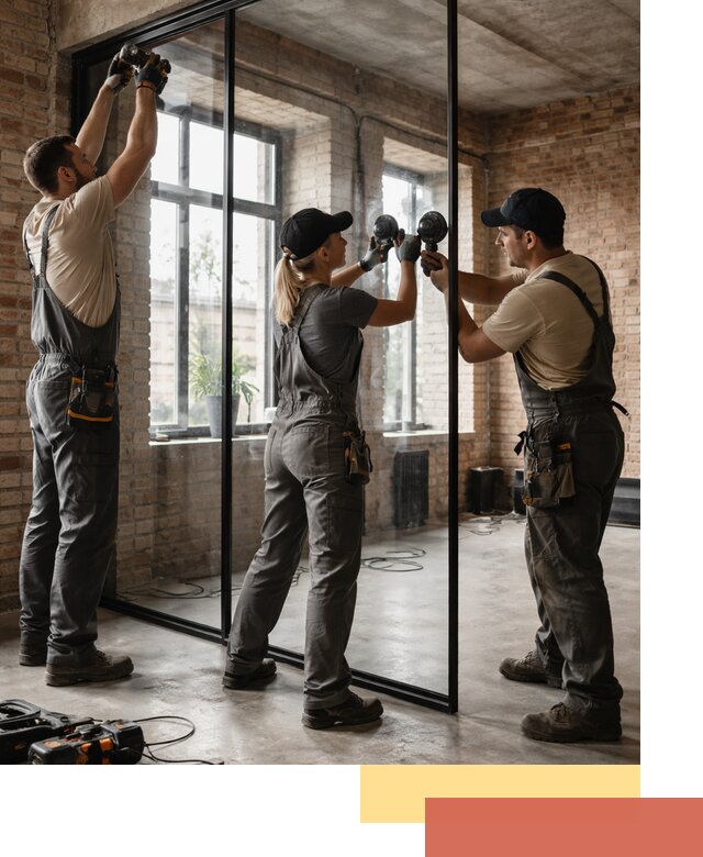 Стеклянные перегородки лофт — изготовление и монтаж в Егорьевске