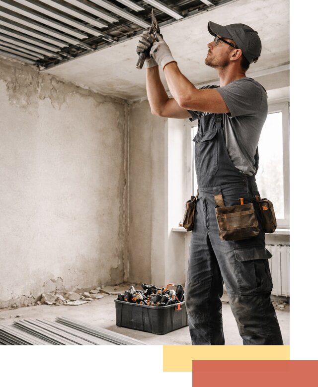 Демонтаж реечного потолка в Егорьевске быстро и аккуратно