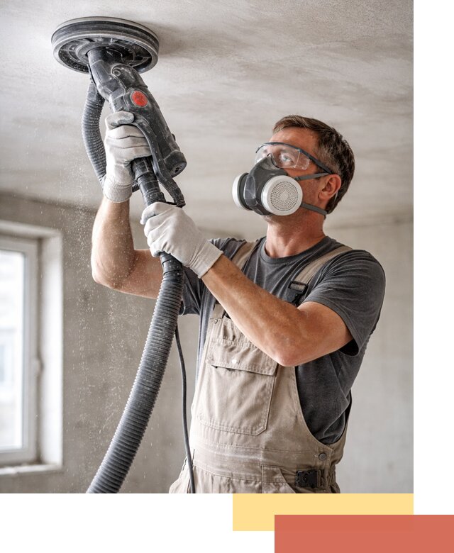 Шлифовка потолка в Егорьевске — качественная подготовка под отделку