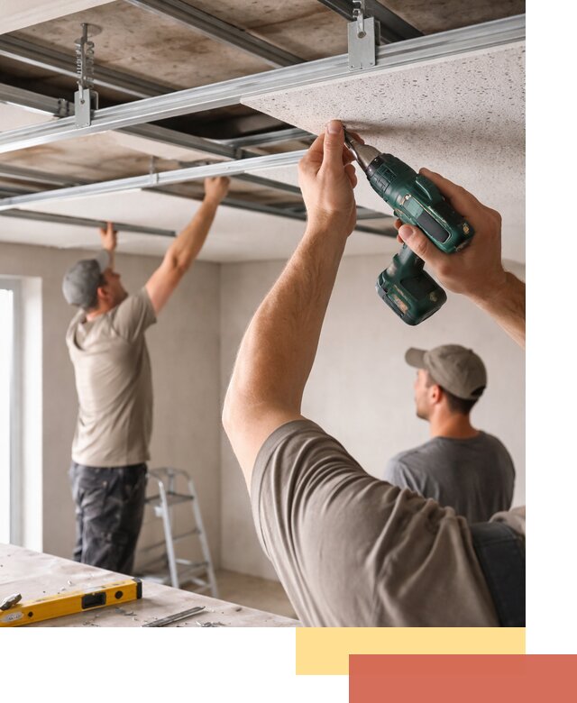 Монтаж акустического потолка в Егорьевске под ключ