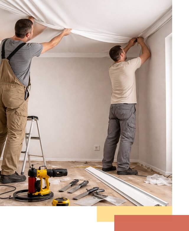 Монтаж ПВХ натяжного потолка в Егорьевске качественно и быстро