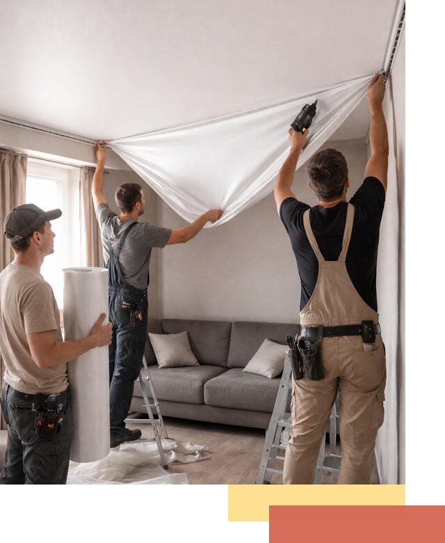 Монтаж сатинового натяжного потолка в Егорьевске качественно и быстро