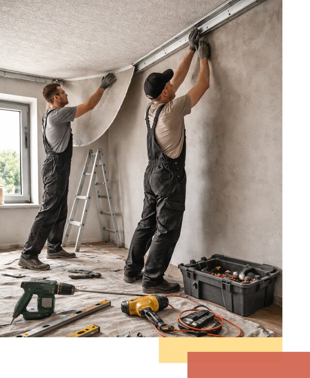 Монтаж фактурного натяжного потолка в Егорьевске качественно и быстро